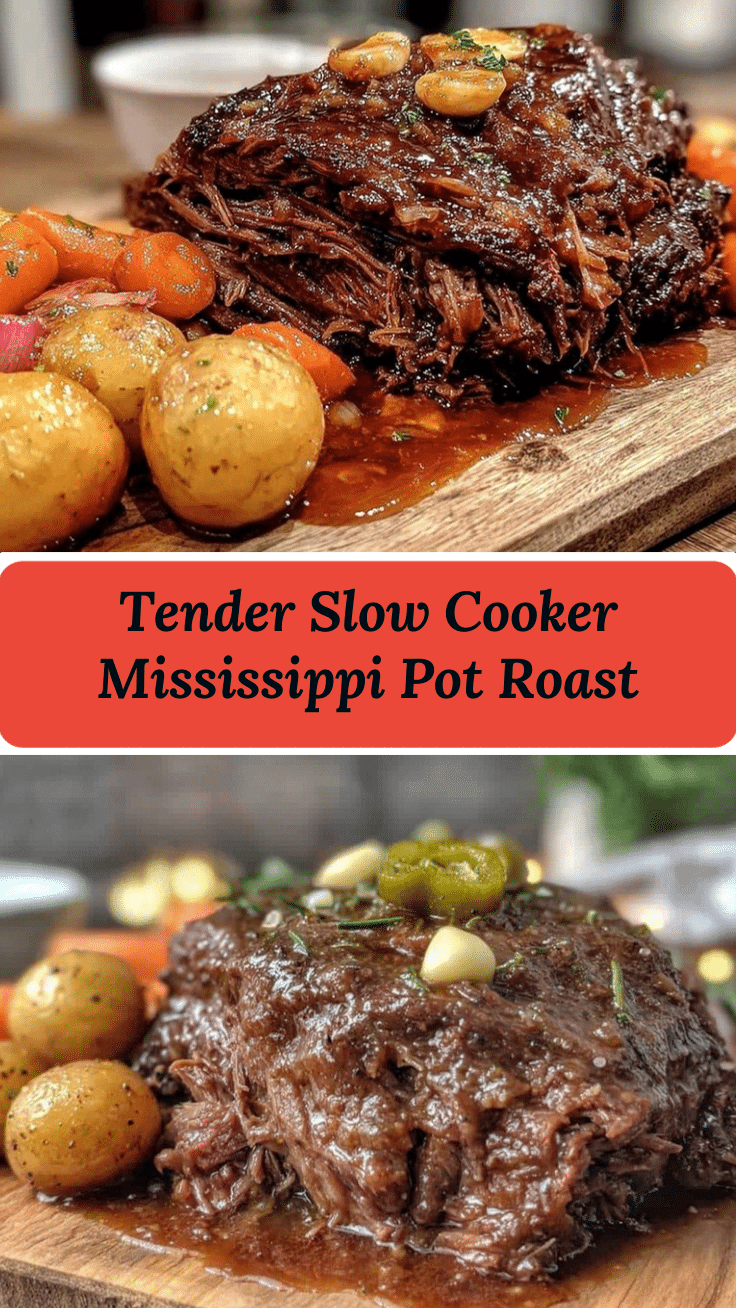 slow cooker mississippi pot roast recipe