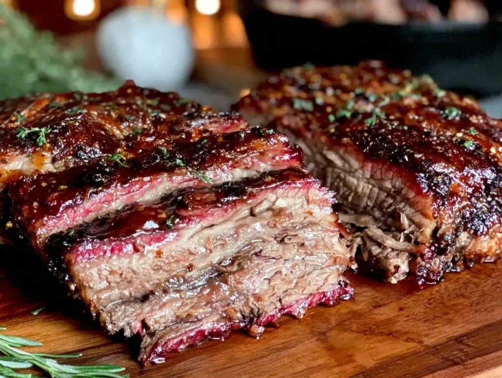 smoked brisket recipe - featured image