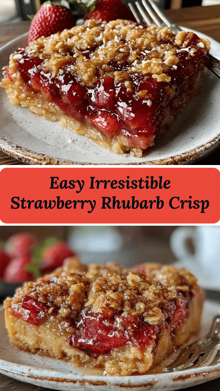 strawberry rhubarb crisp recipe