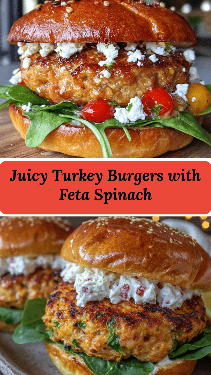 turkey burgers with feta and spinach recipe