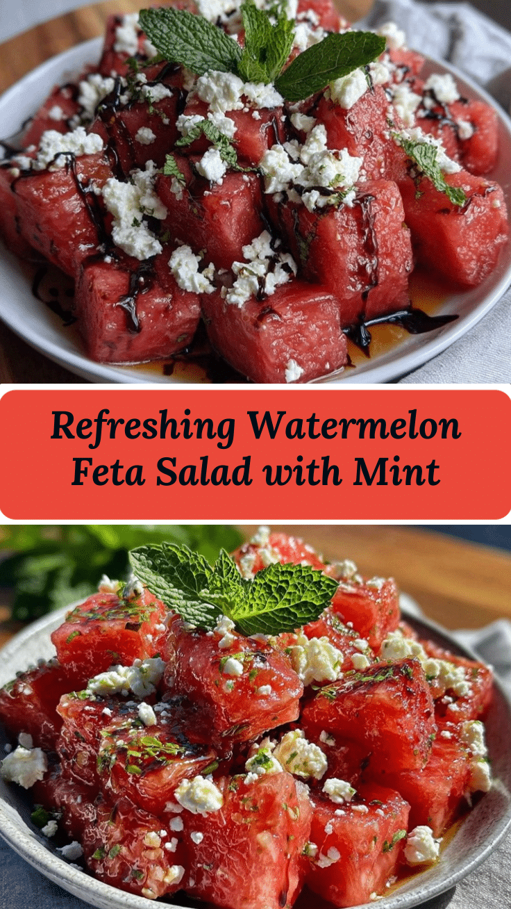 watermelon feta salad with mint recipe