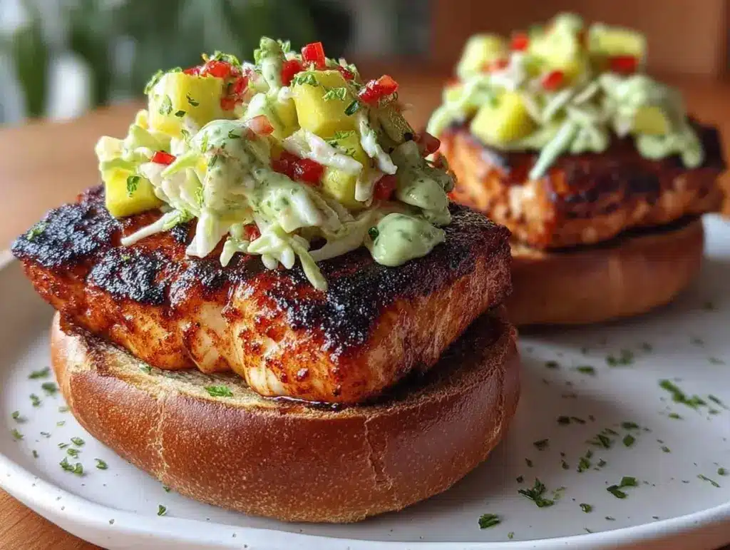 blackened mahi mahi sandwich - featured image