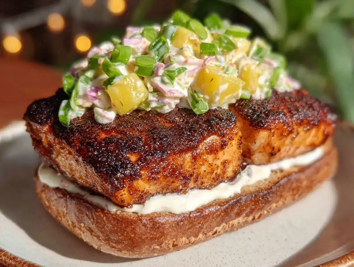 blackened mahi mahi sandwich preparation steps