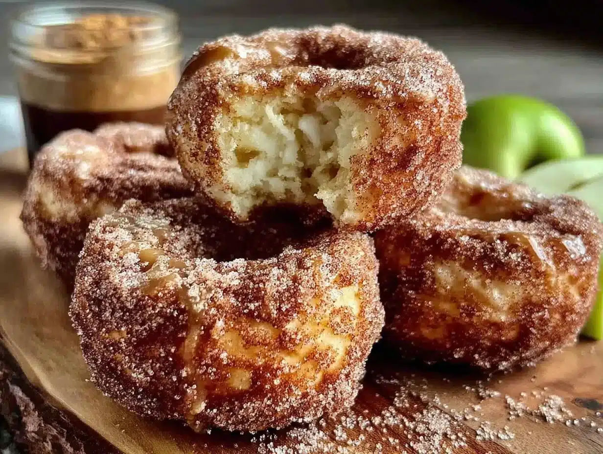 caramel apple cider donuts preparation steps