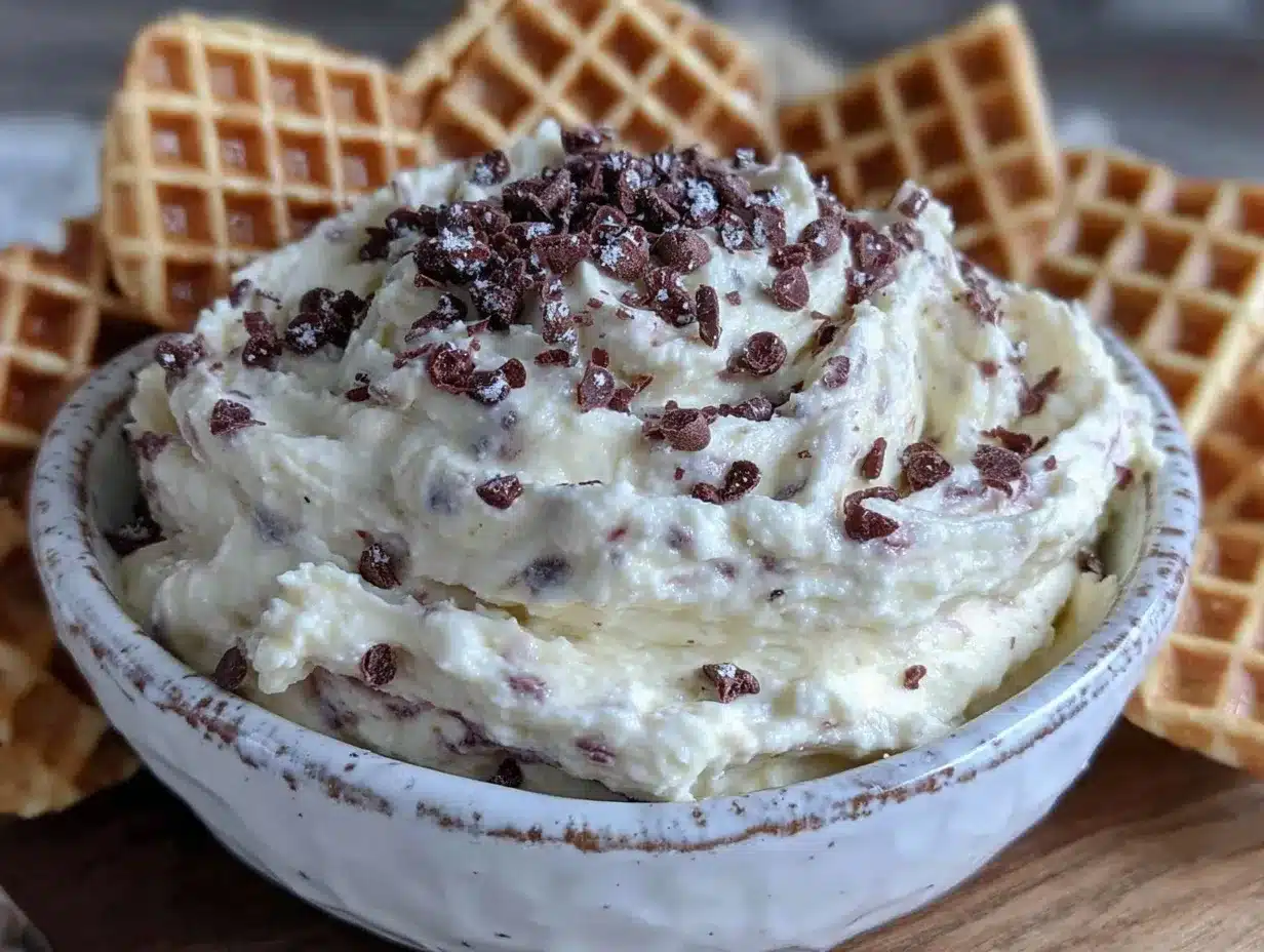 creamy cannoli dip preparation steps