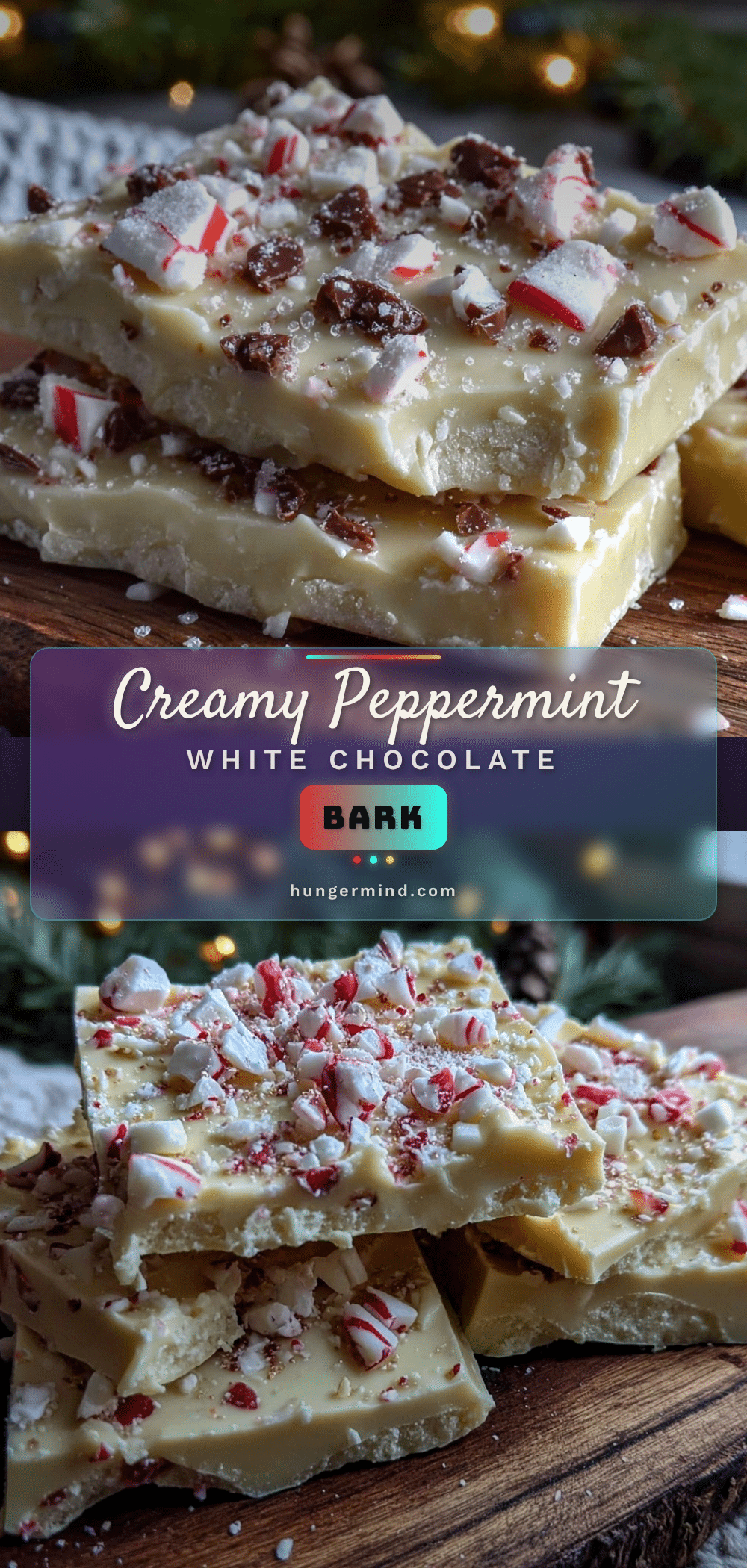 creamy peppermint white chocolate bark recipe