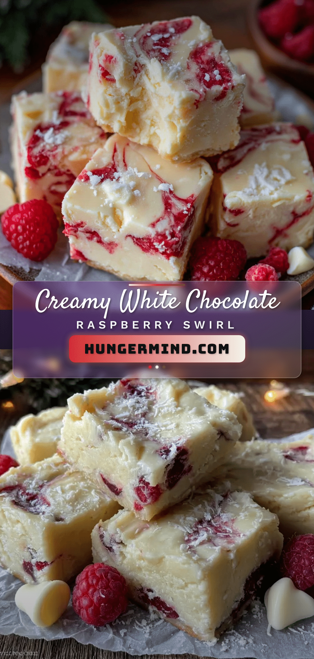 creamy white chocolate raspberry swirl fudge recipe
