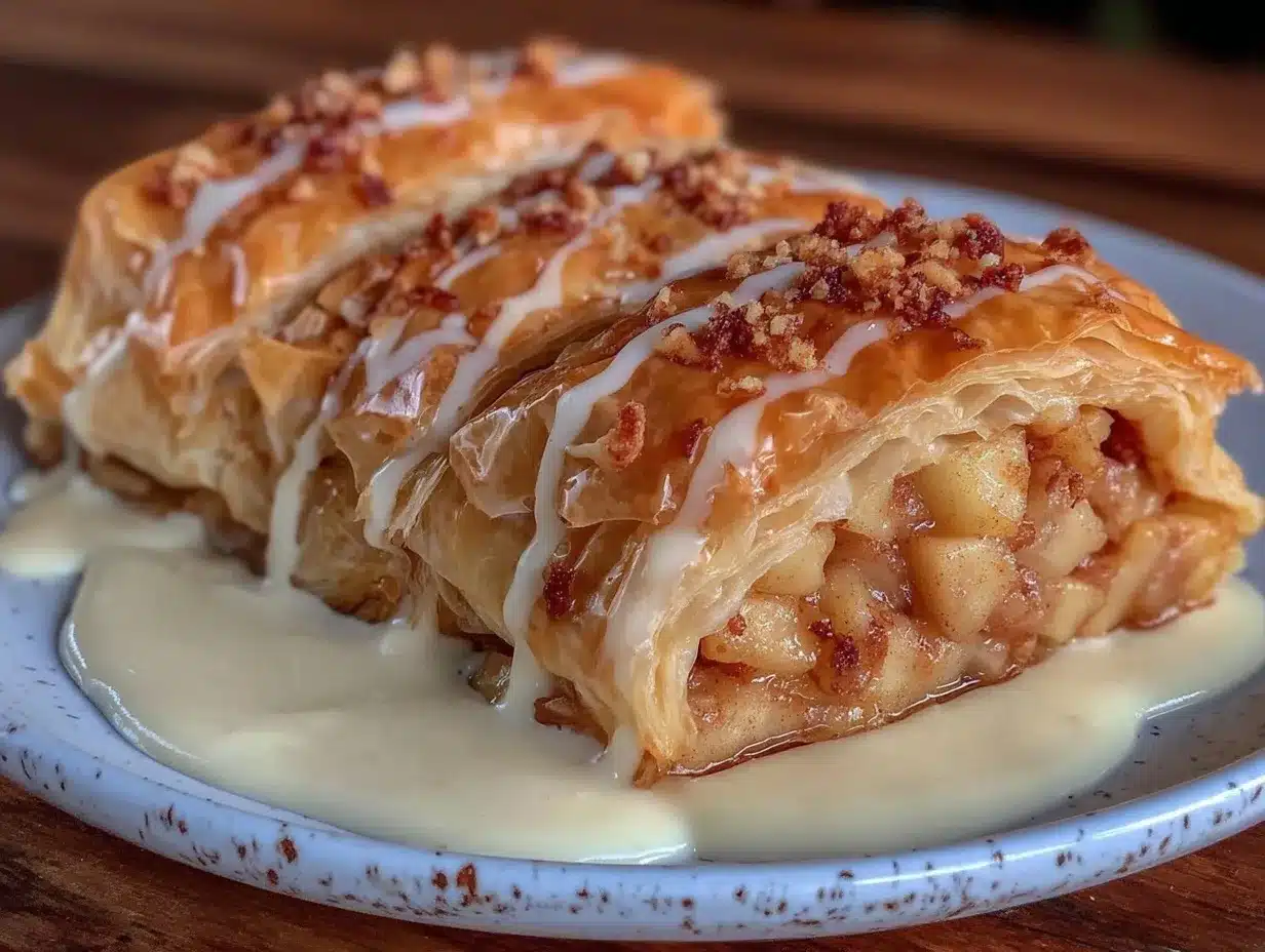 crispy apple strudel preparation steps