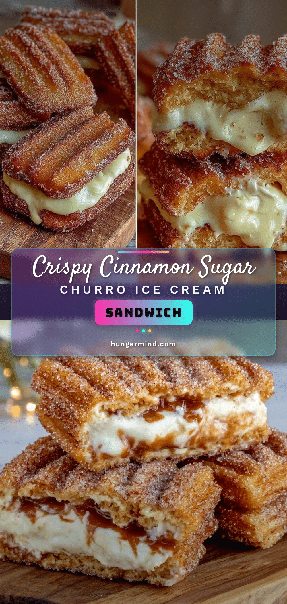 crispy churro ice cream sandwich recipe