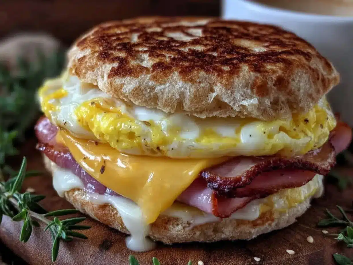 crispy egg mcmuffin copycat sandwich preparation steps