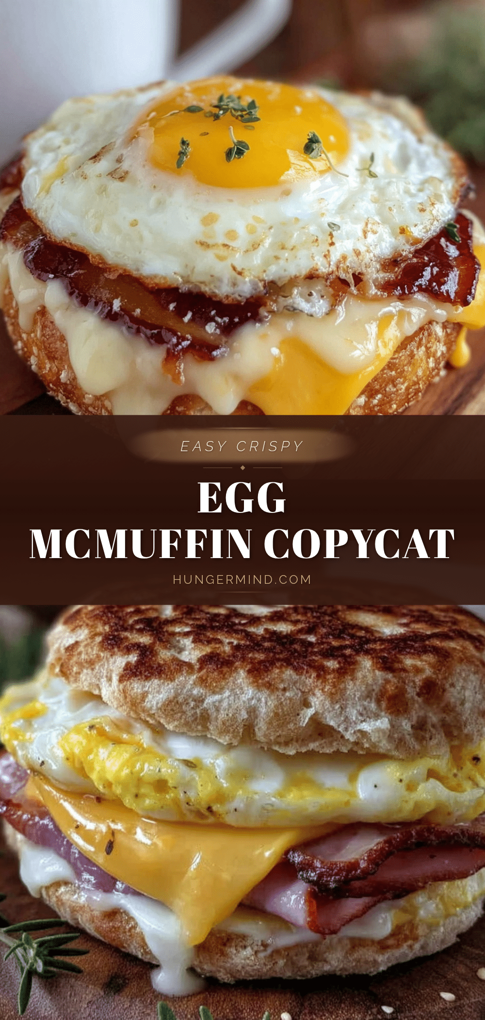 crispy egg mcmuffin copycat sandwich recipe