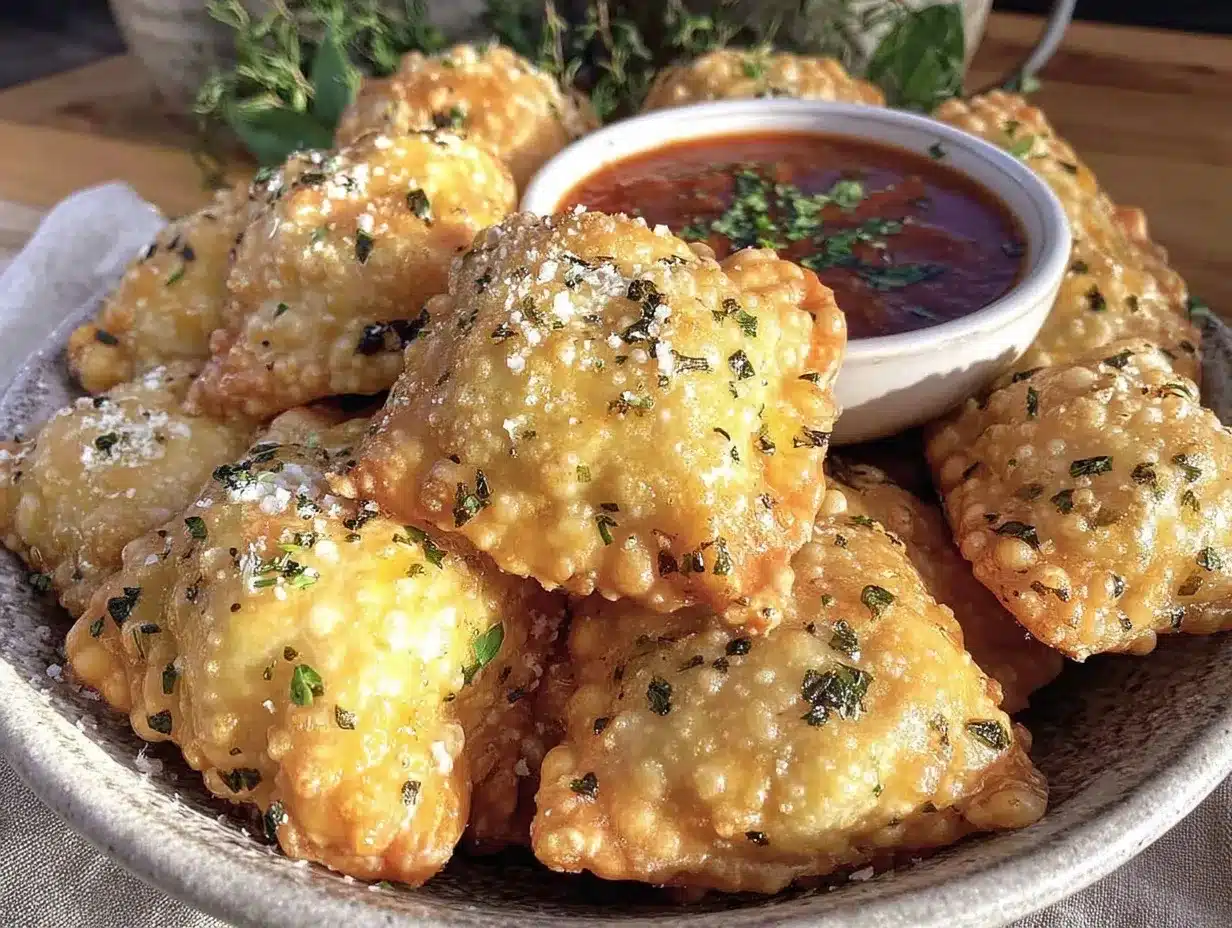 crispy fried ravioli bites preparation steps