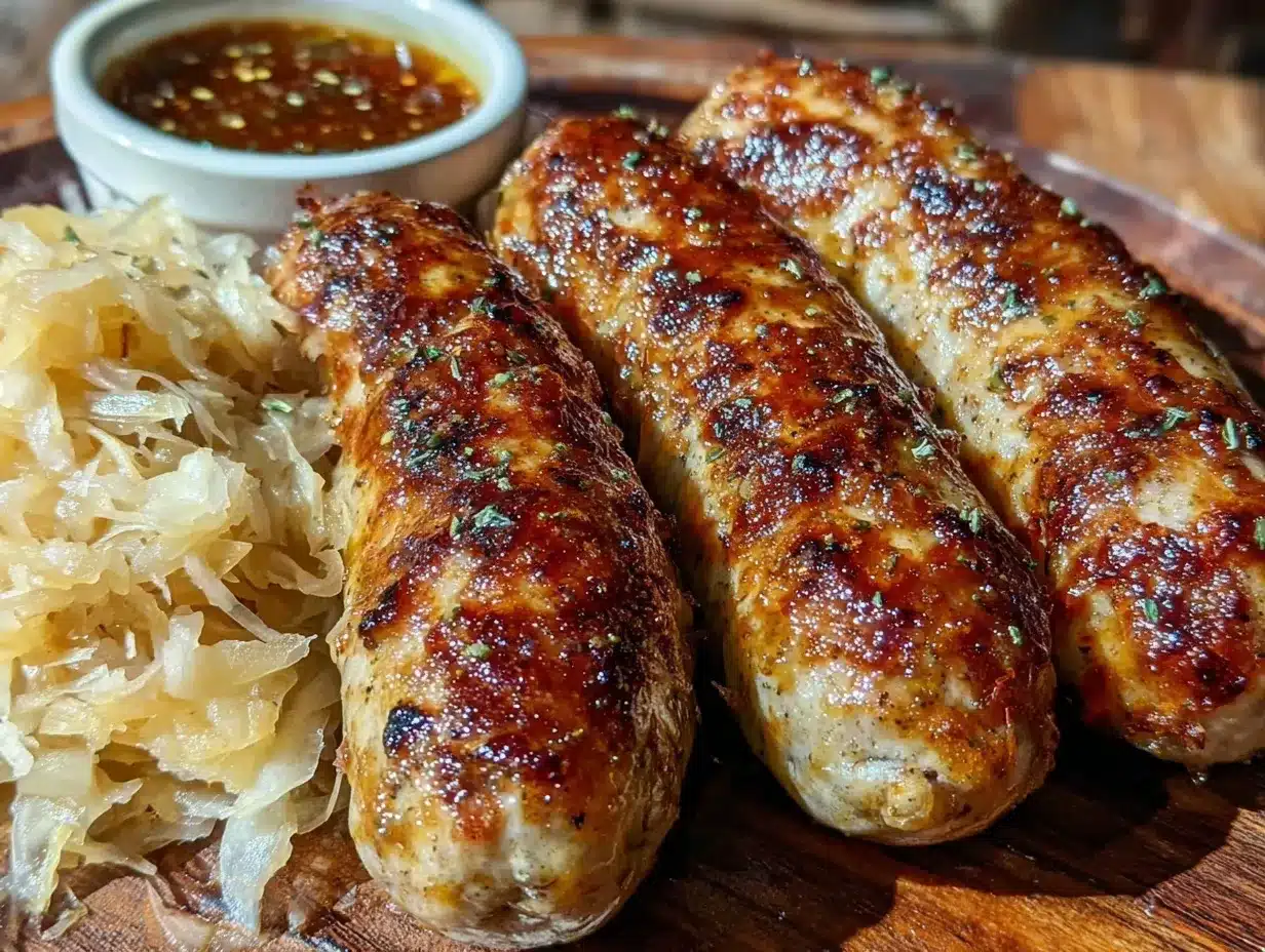 crispy german bratwurst preparation steps