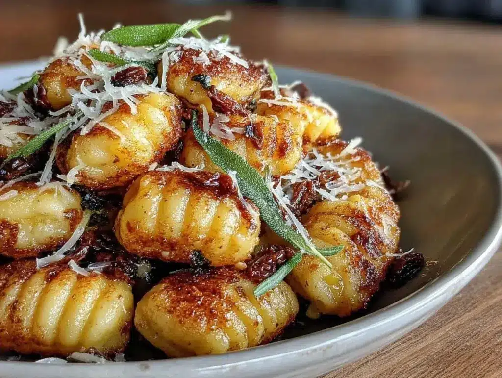 crispy pan-fried gnocchi - featured image