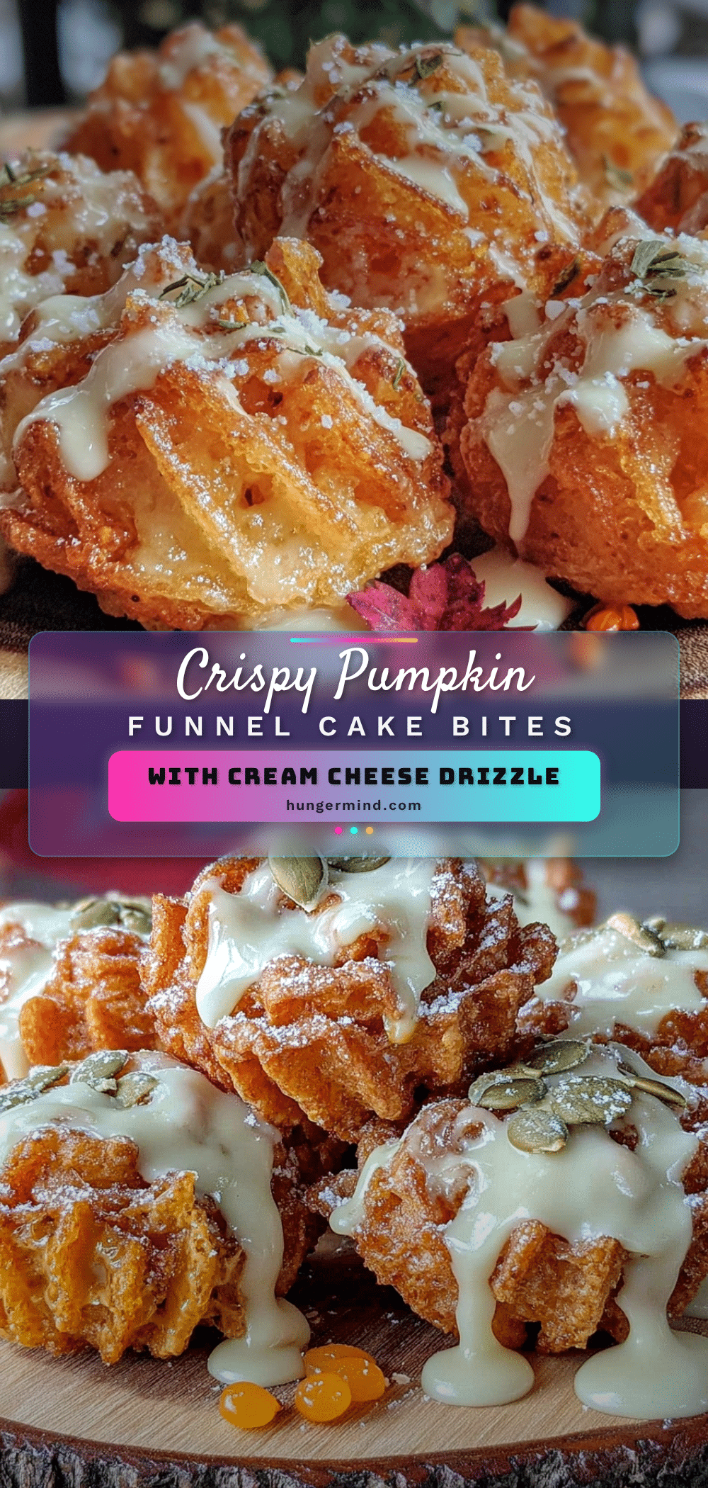 crispy pumpkin funnel cake bites recipe
