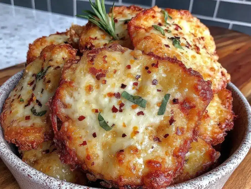 crispy tortilla pizza crisps - featured image