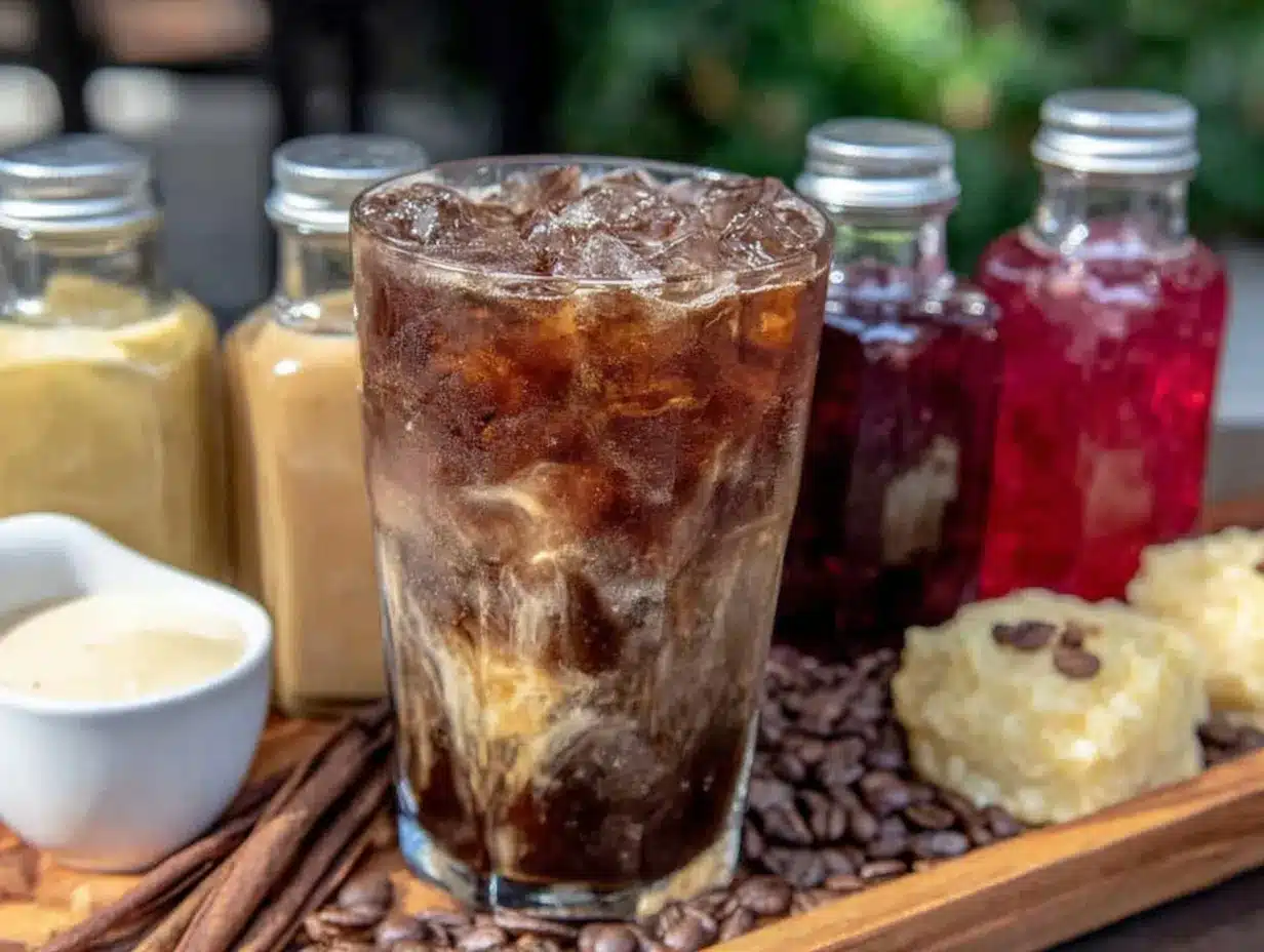 DIY iced coffee bar preparation steps