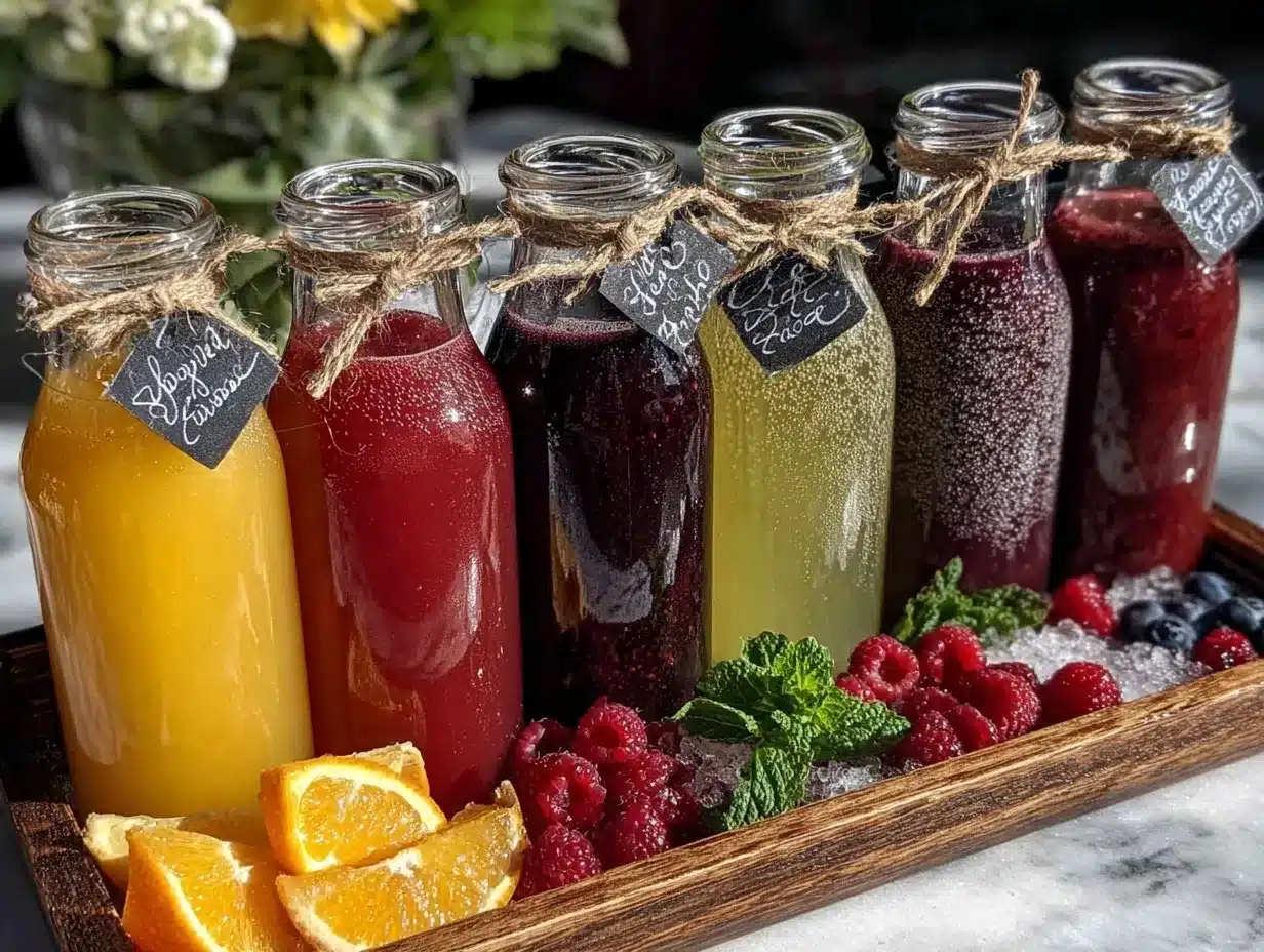 DIY mimosa bar preparation steps