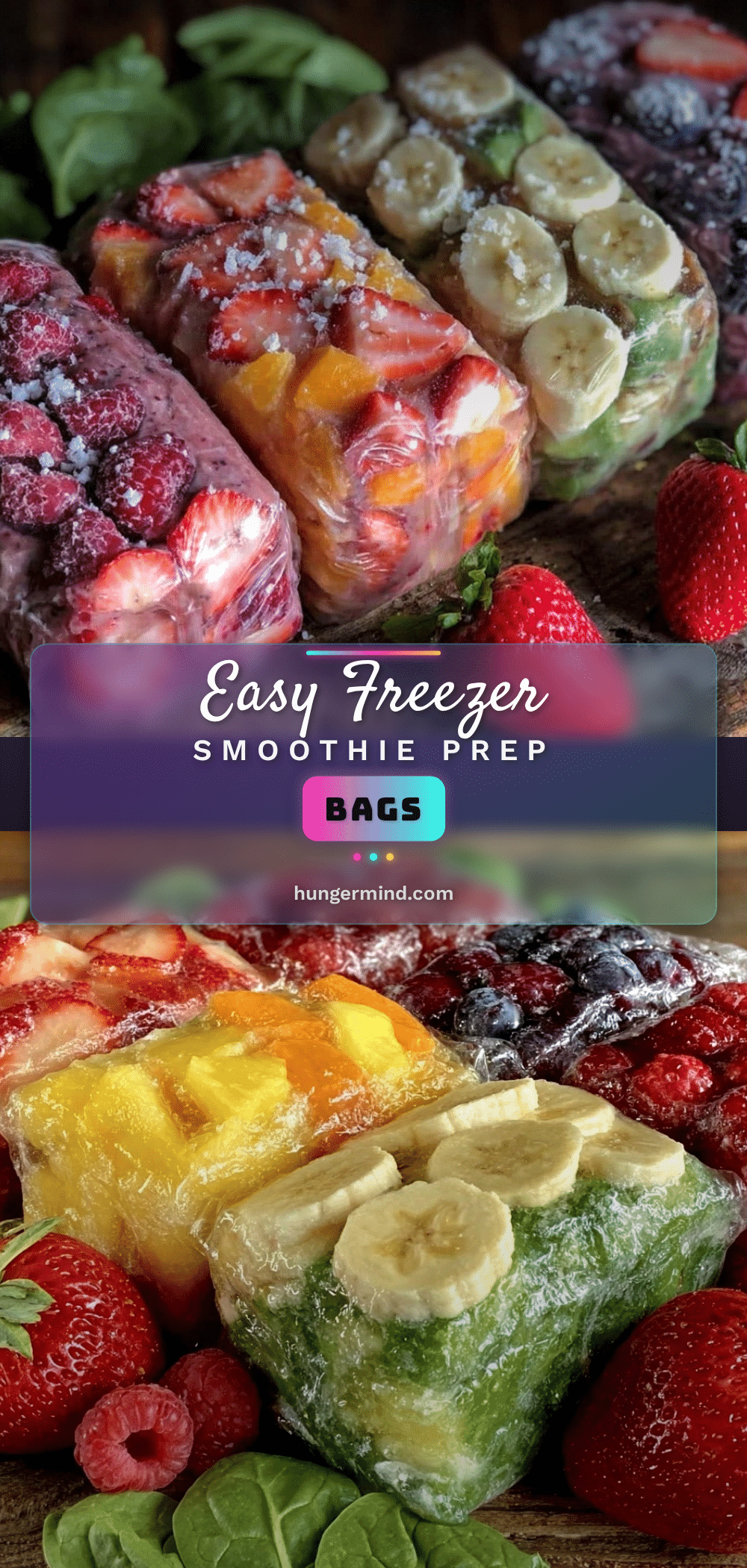 easy freezer smoothie prep bags recipe
