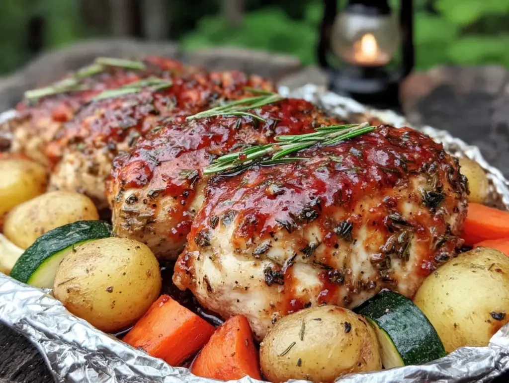 Easy Zesty Lemon Herb Chicken Foil Pack - featured image