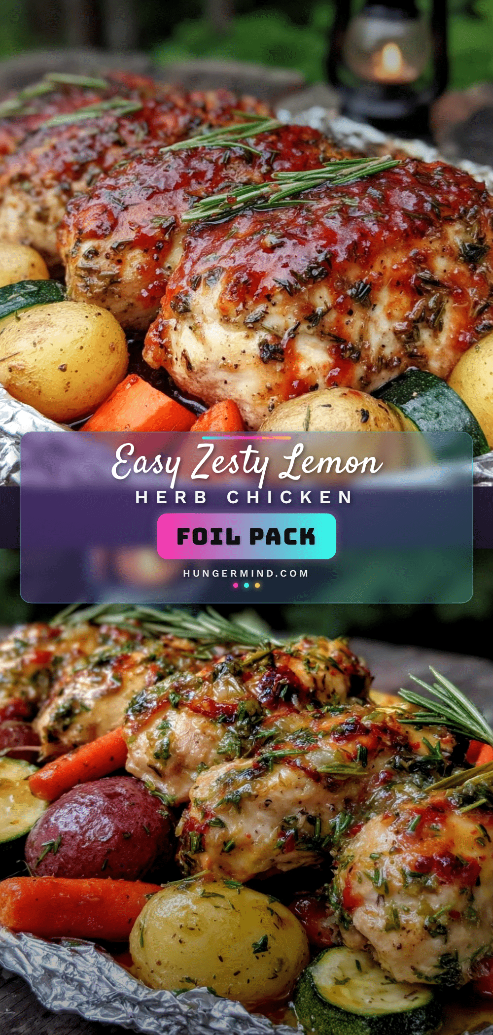 Easy Zesty Lemon Herb Chicken Foil Pack recipe