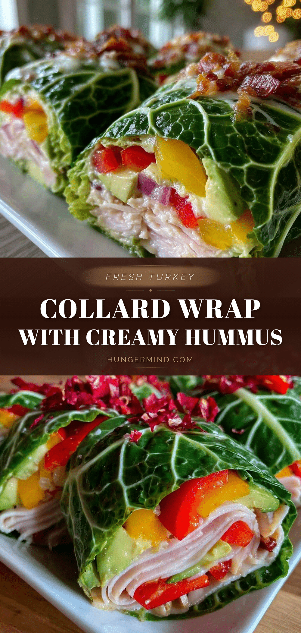 fresh healthy collard green wrap recipe