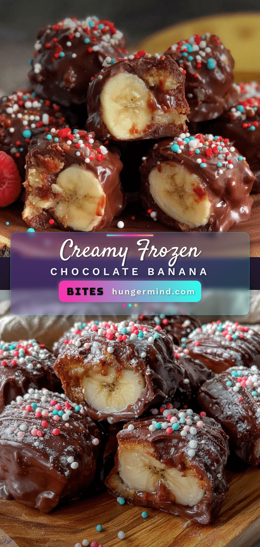 frozen chocolate covered banana bites recipe