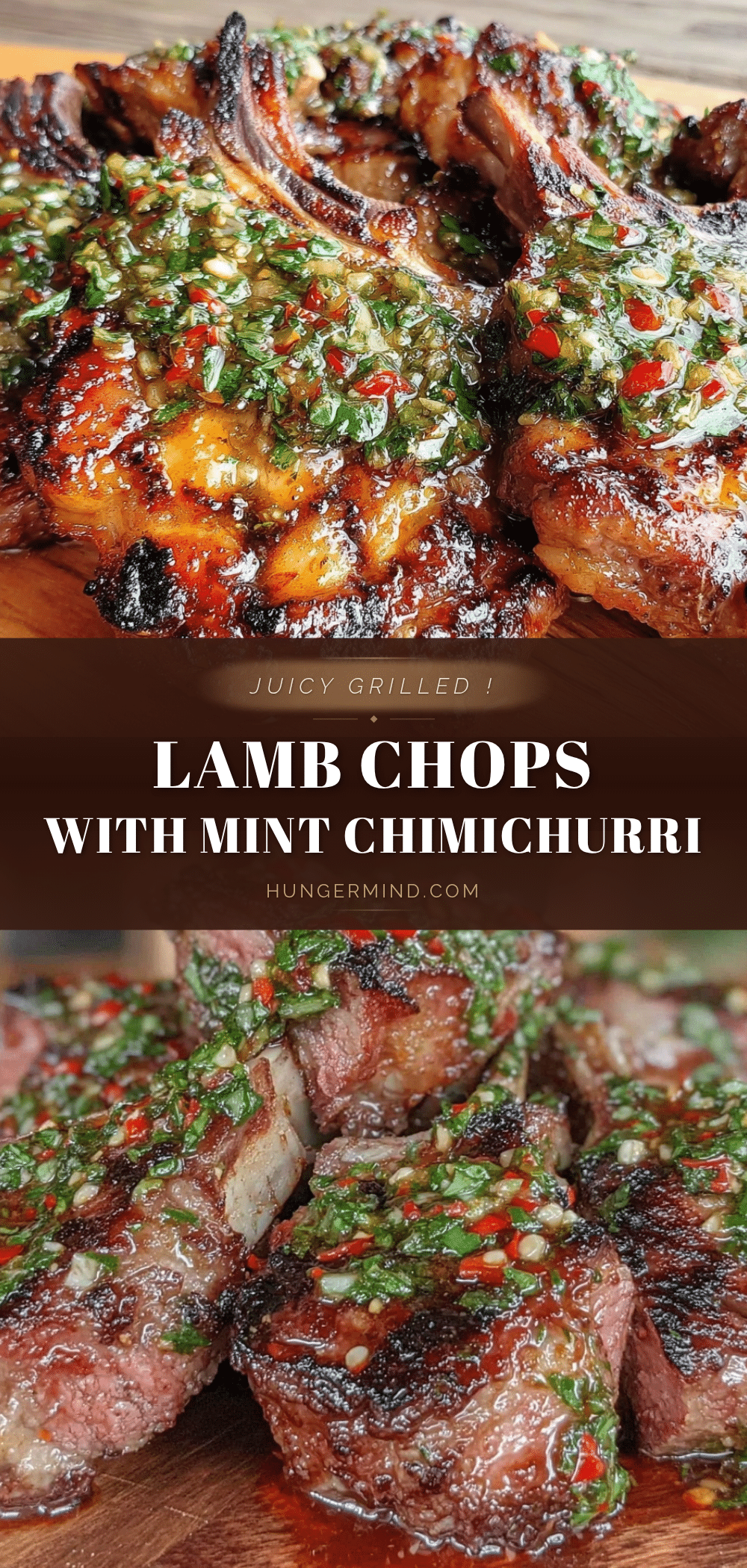 grilled lamb chops with mint chimichurri recipe