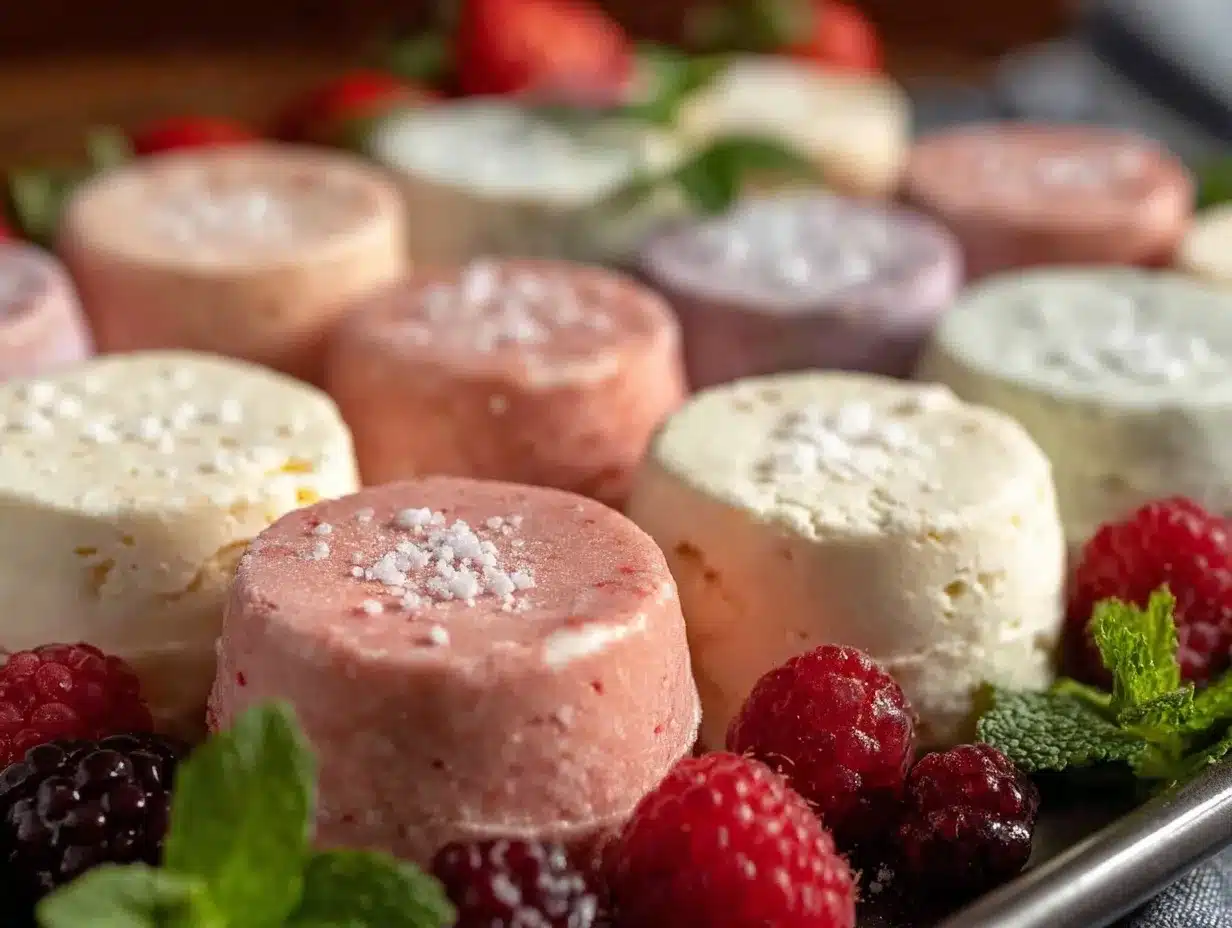 healthy frozen yogurt dots preparation steps