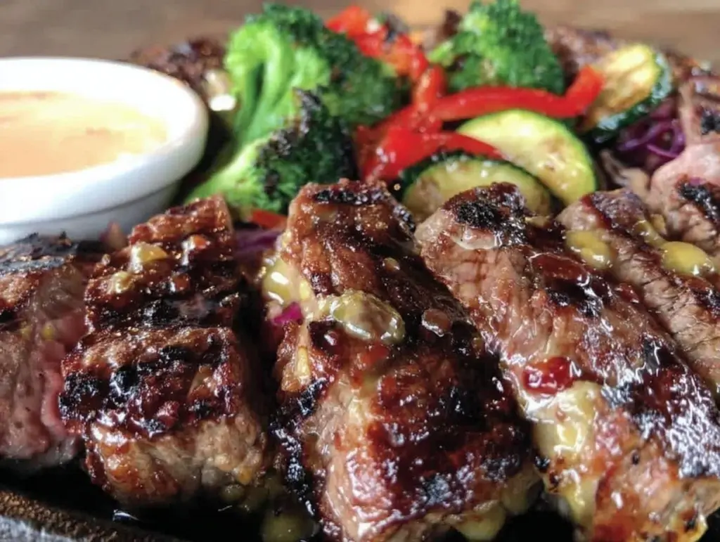 hibachi-style steak and vegetables - featured image