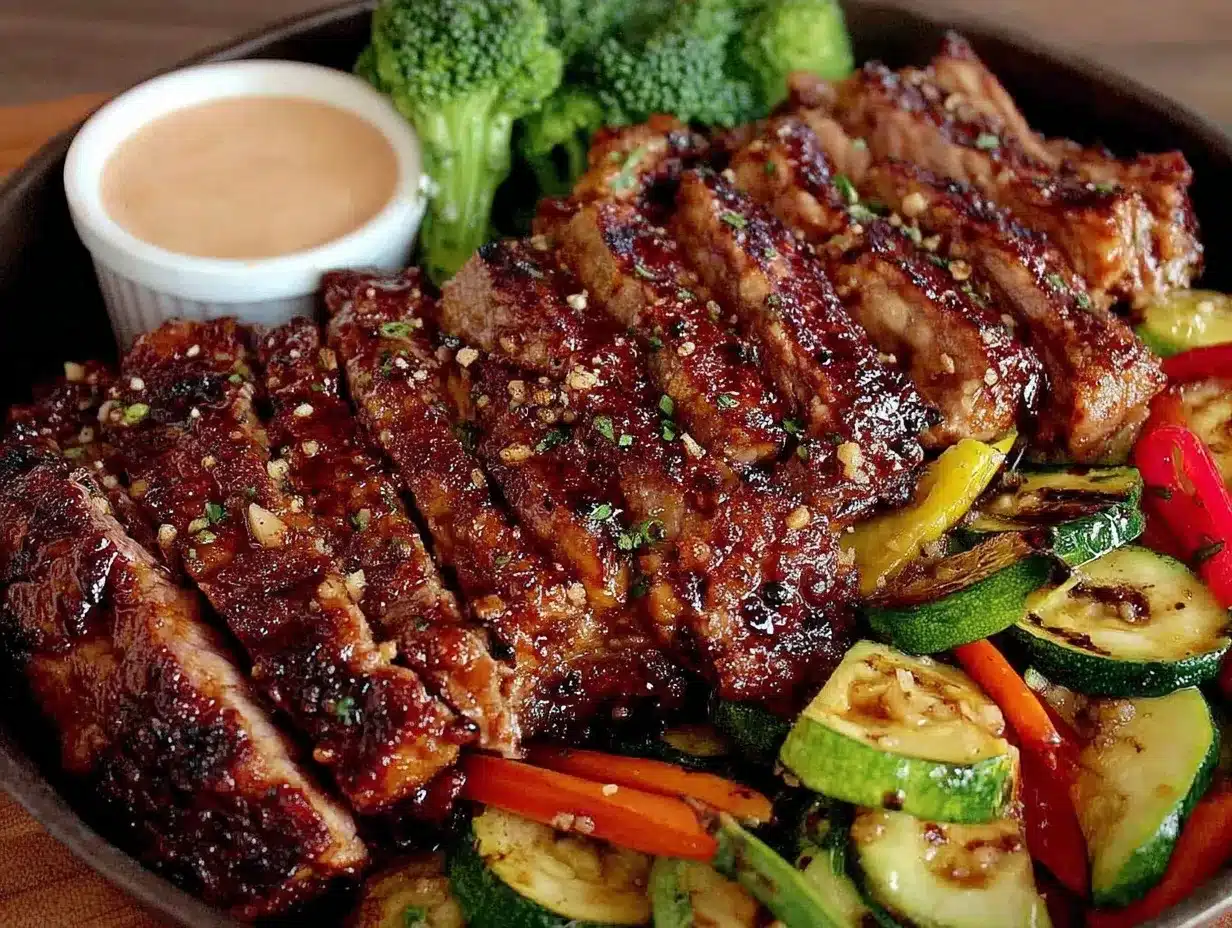 hibachi-style steak and vegetables preparation steps