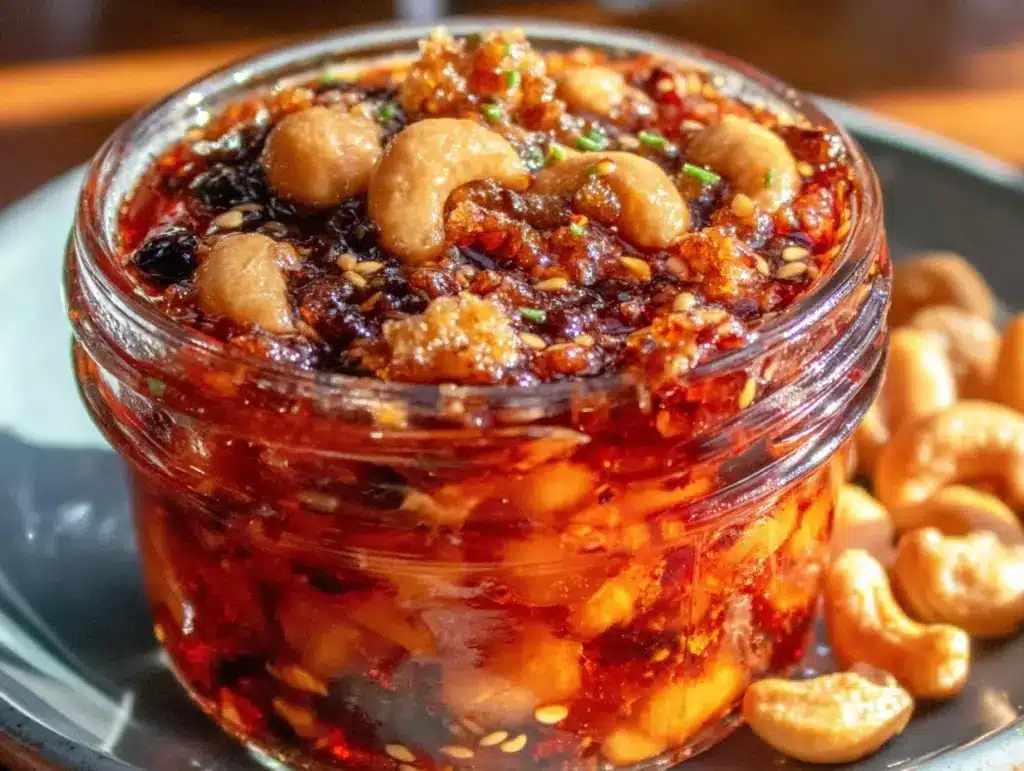 homemade chili crisp oil - featured image