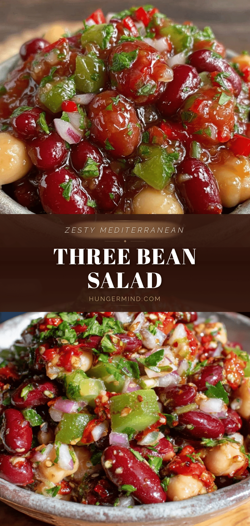 Mediterranean three bean salad recipe