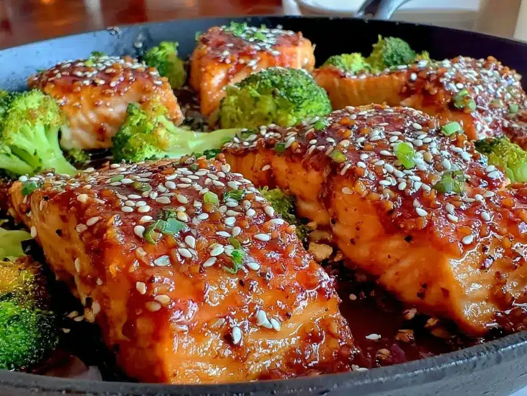 one-pan teriyaki salmon - featured image