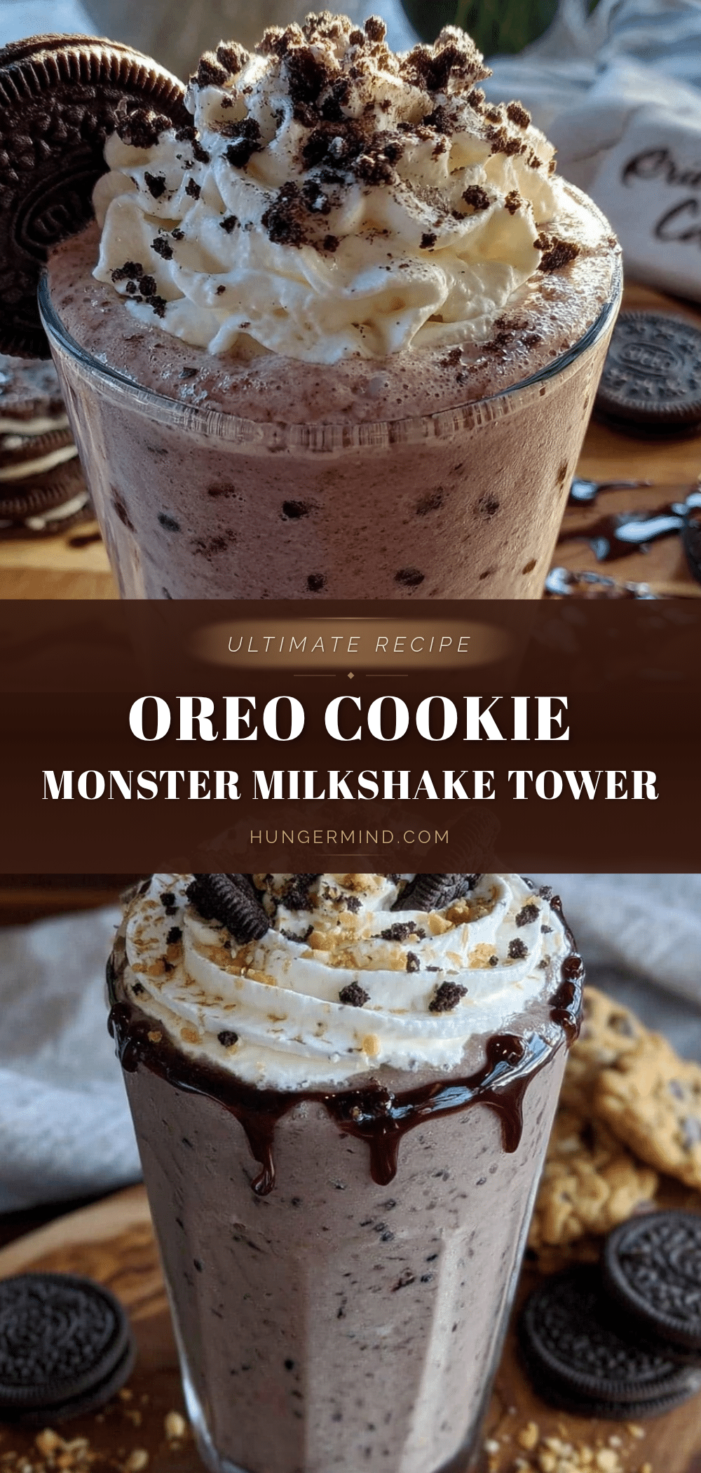 oreo cookie monster milkshake tower recipe