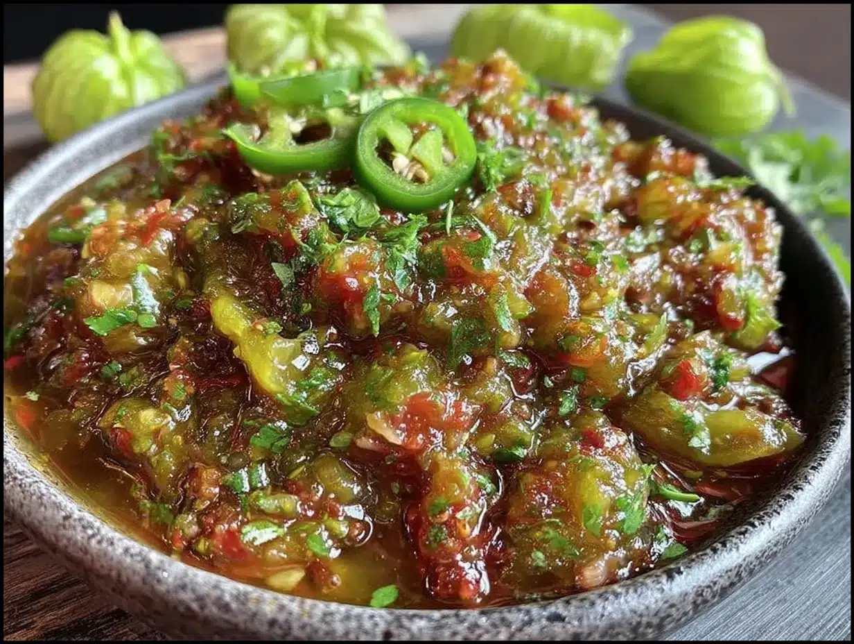 roasted tomatillo salsa verde preparation steps