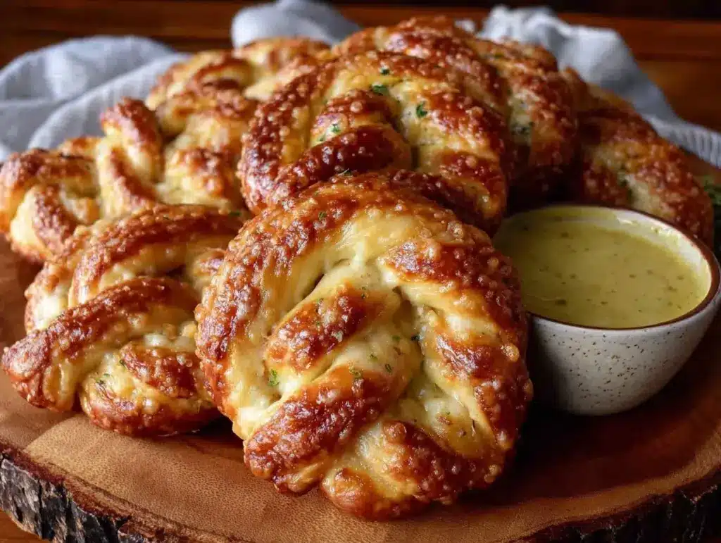 soft homemade beer cheese pretzels - featured image