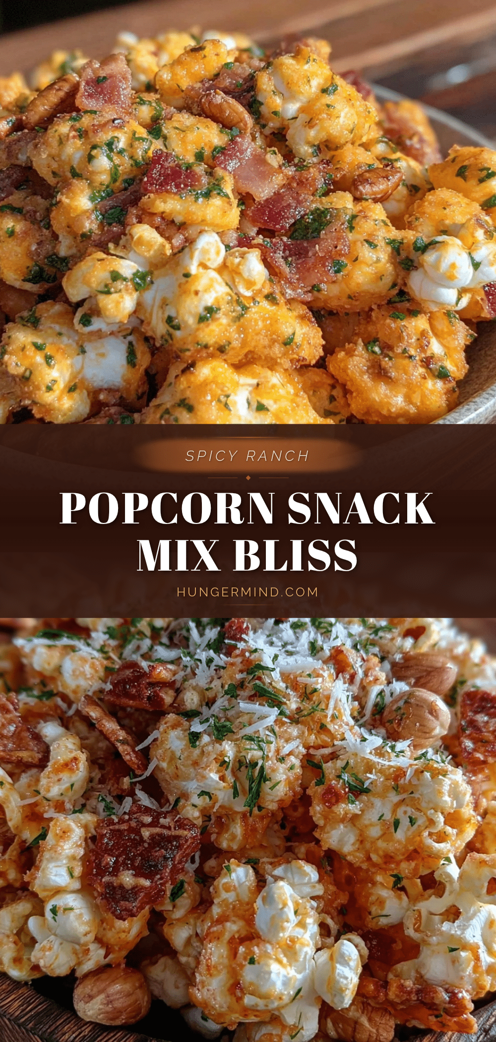spicy ranch popcorn snack mix recipe