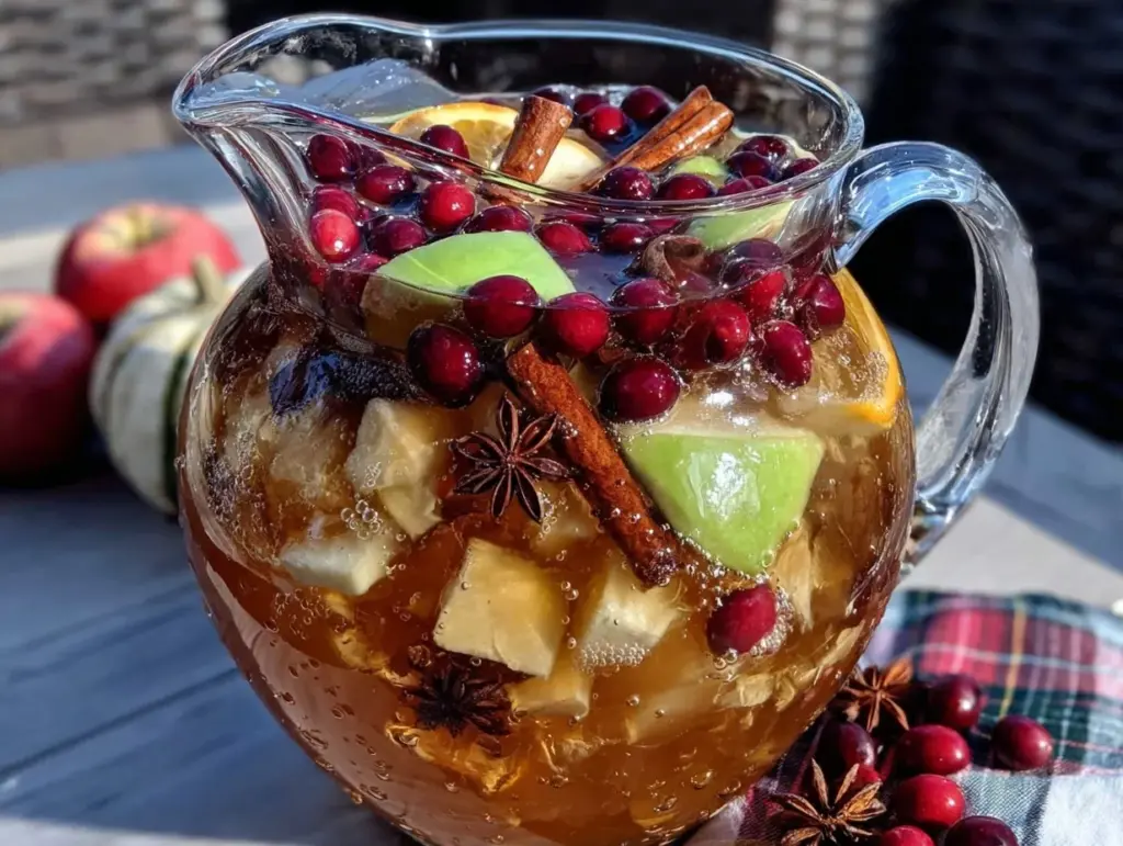 apple cider sangria pitcher - featured image