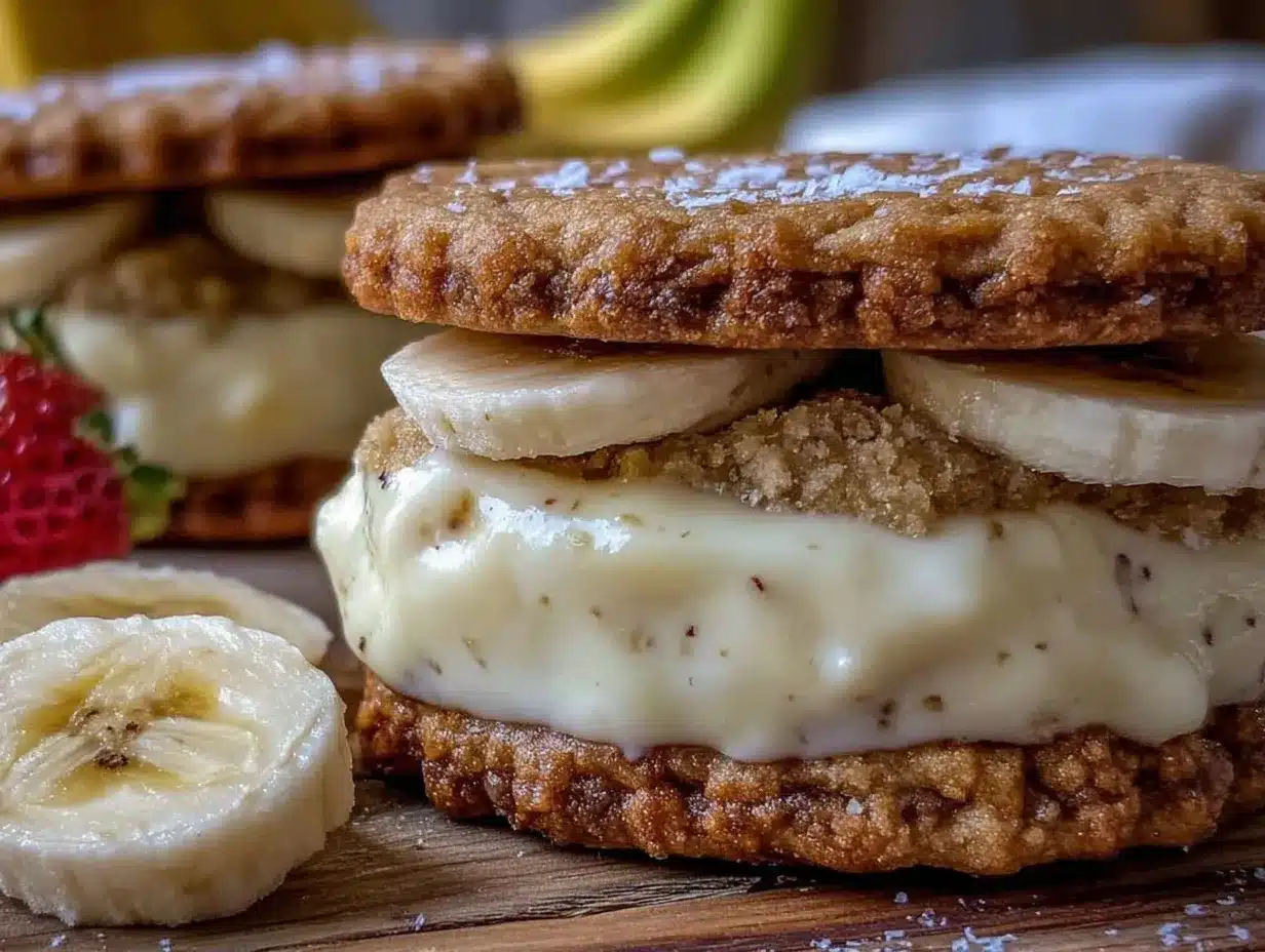 banana pudding cookie sandwich preparation steps