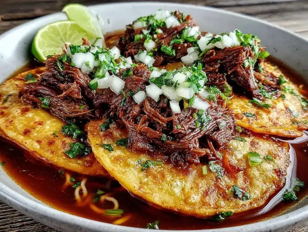birria ramen taco mashup - featured image