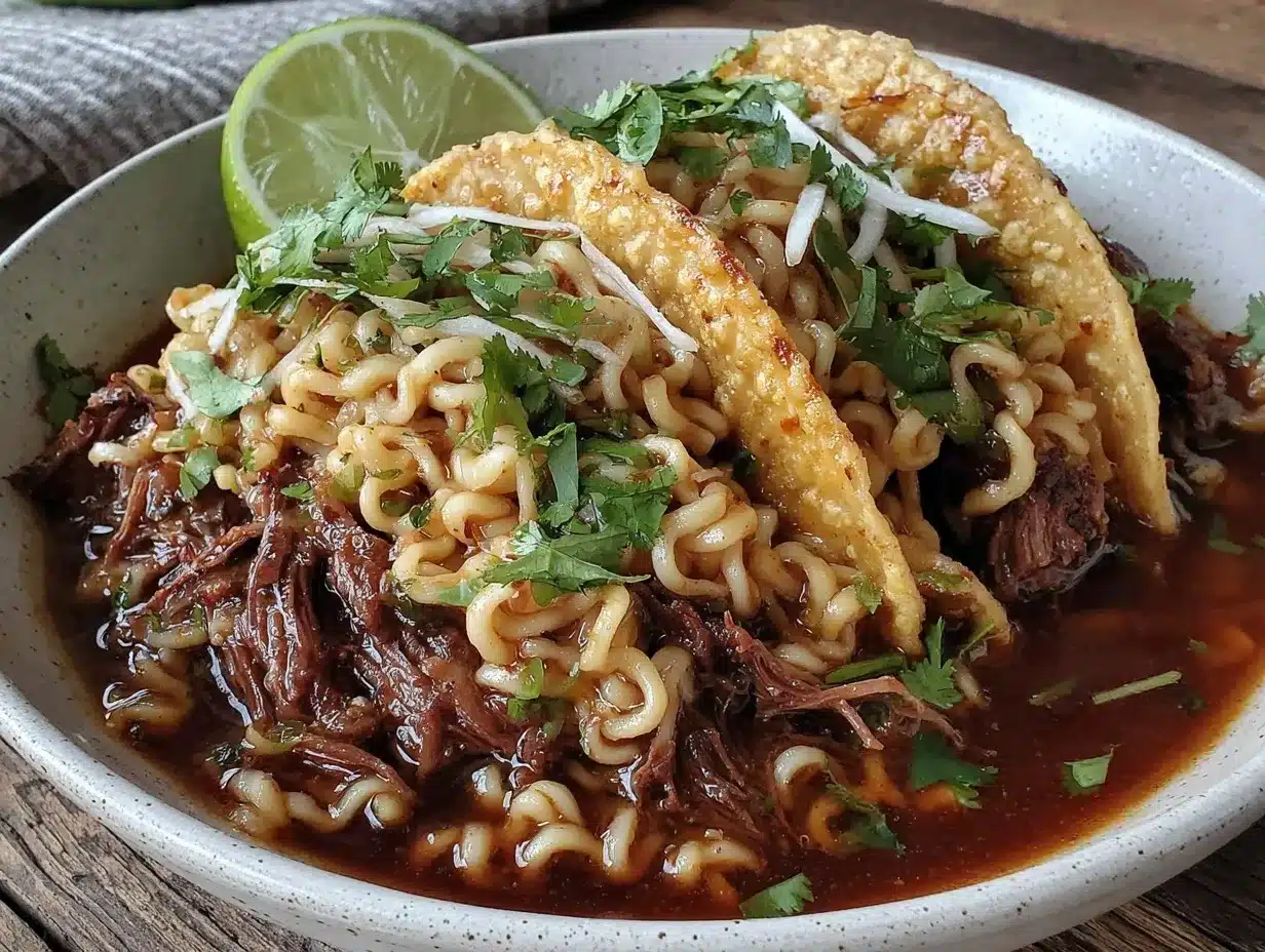 birria ramen taco mashup preparation steps