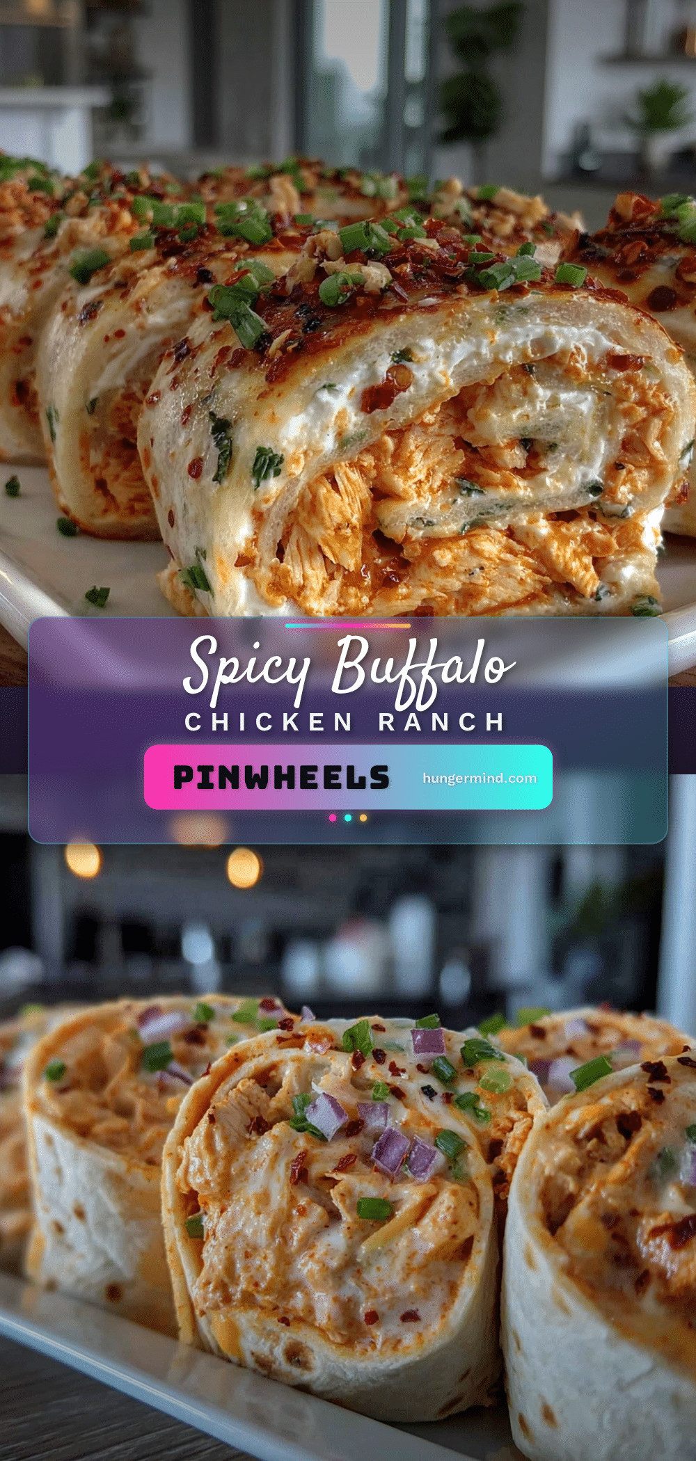 buffalo chicken tortilla pinwheels recipe