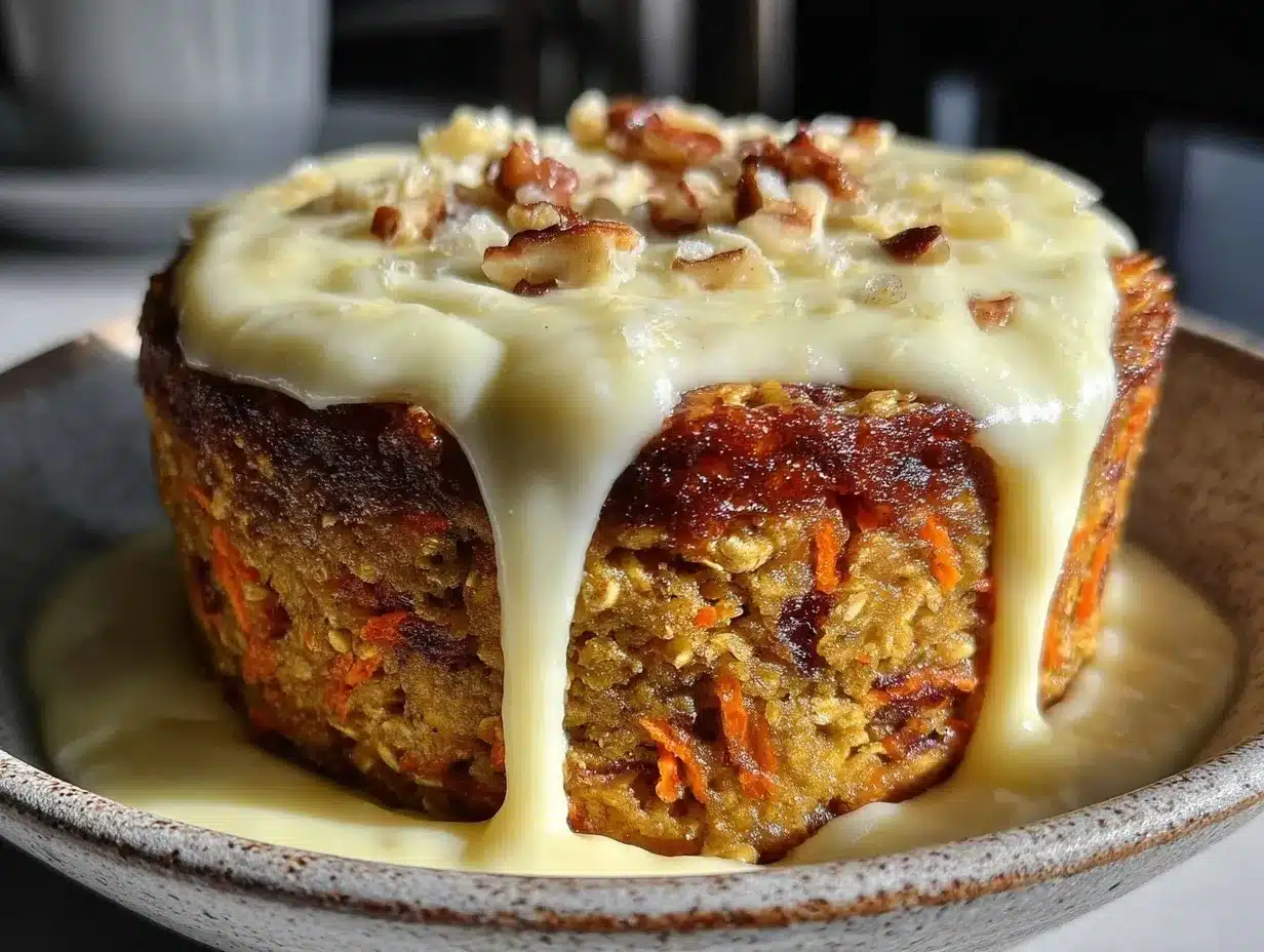 carrot cake baked oats preparation steps