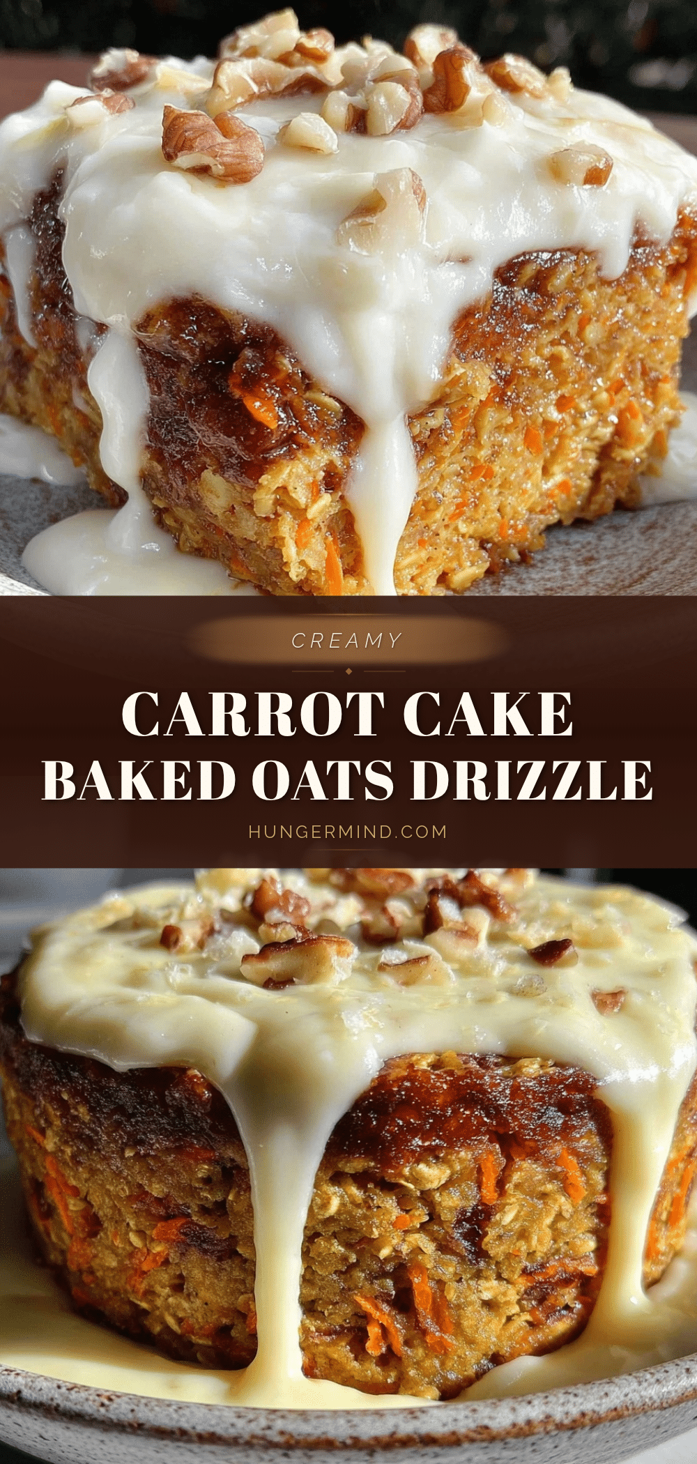 carrot cake baked oats recipe