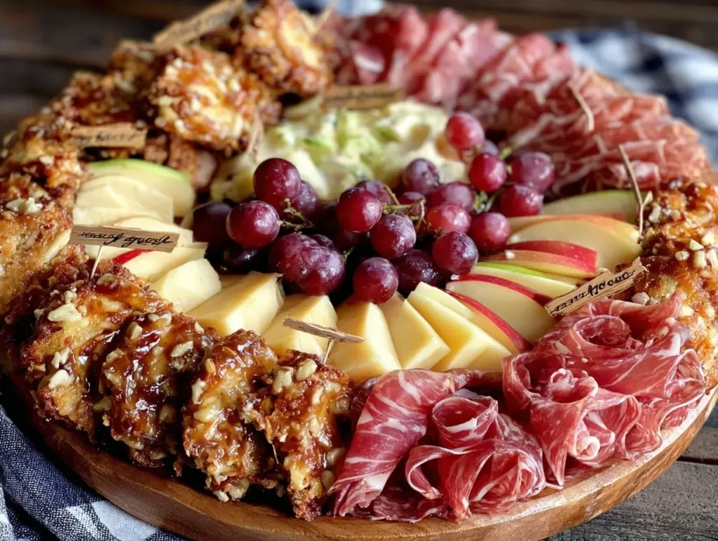 clock countdown charcuterie board - featured image