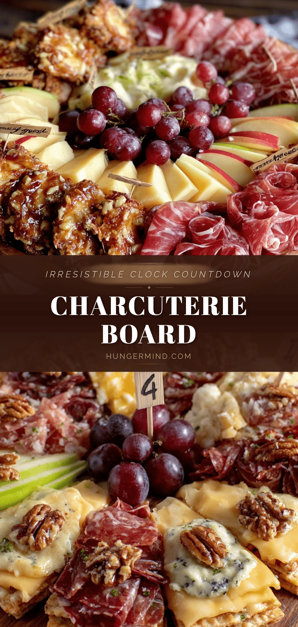 clock countdown charcuterie board recipe