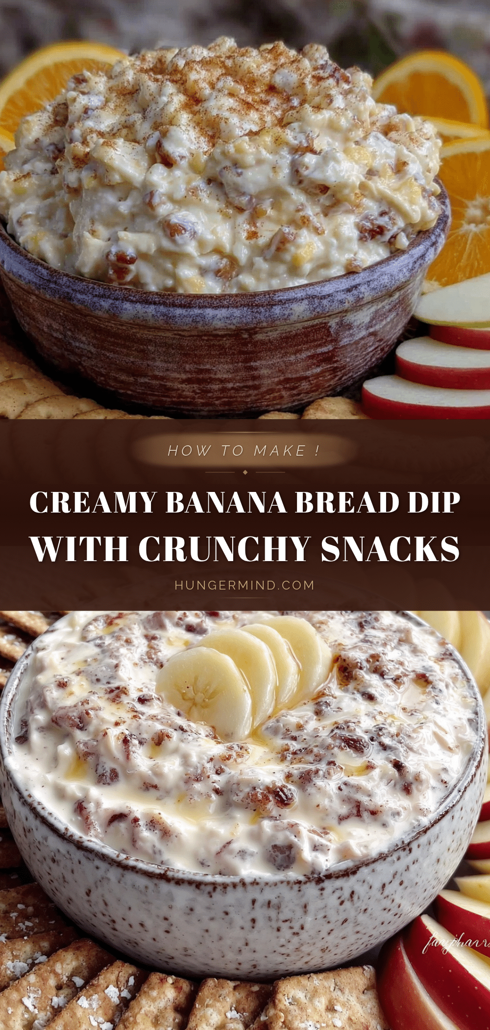 creamy banana bread dip recipe