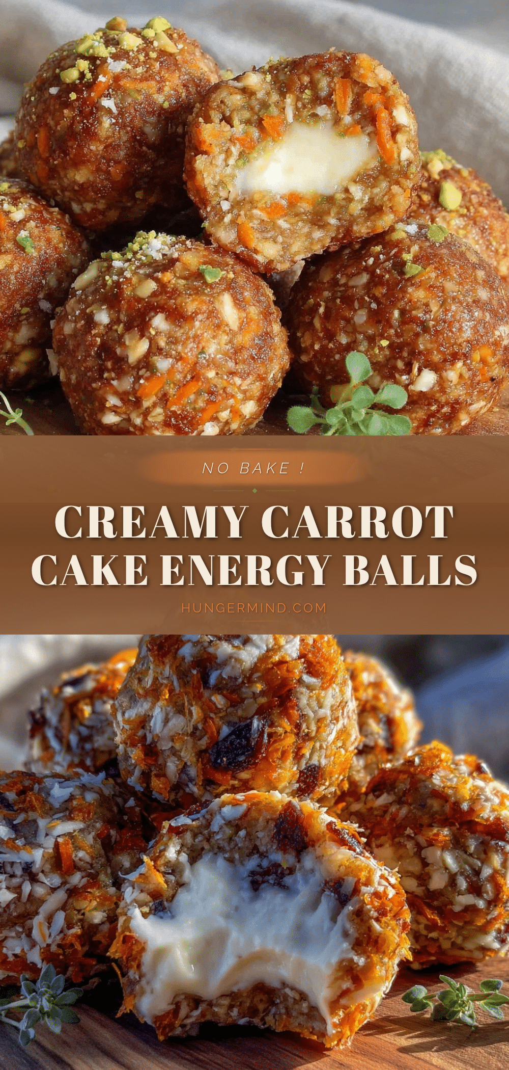 creamy carrot cake energy balls recipe