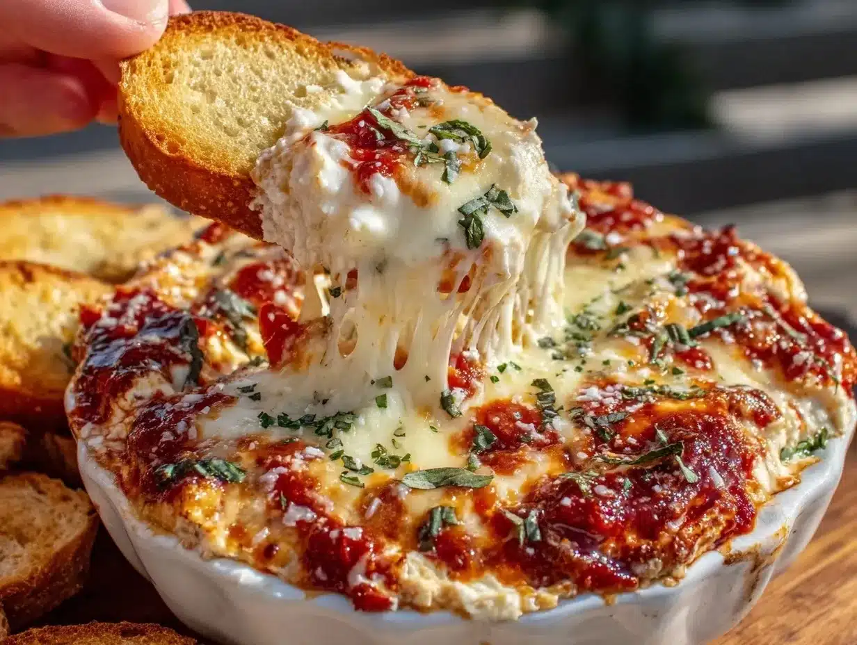 creamy chicken parm dip preparation steps